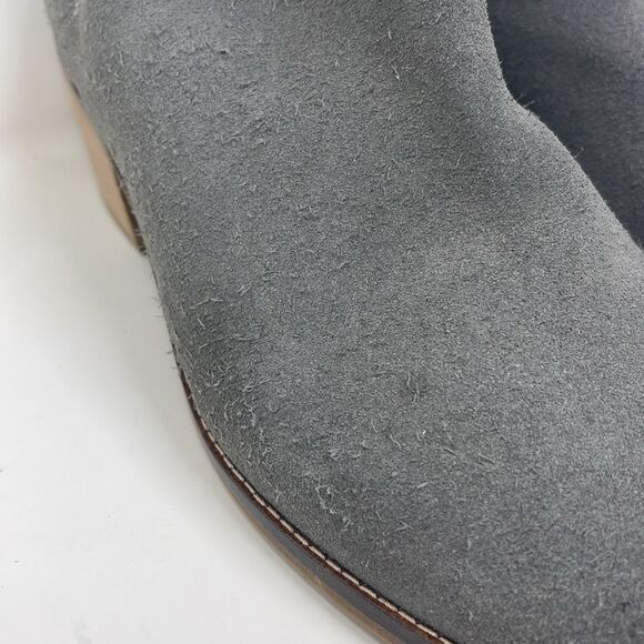 Cole Haan Gray Suede Booties, women’s size 10.5 B, 2” heel - Picture 9 of 12